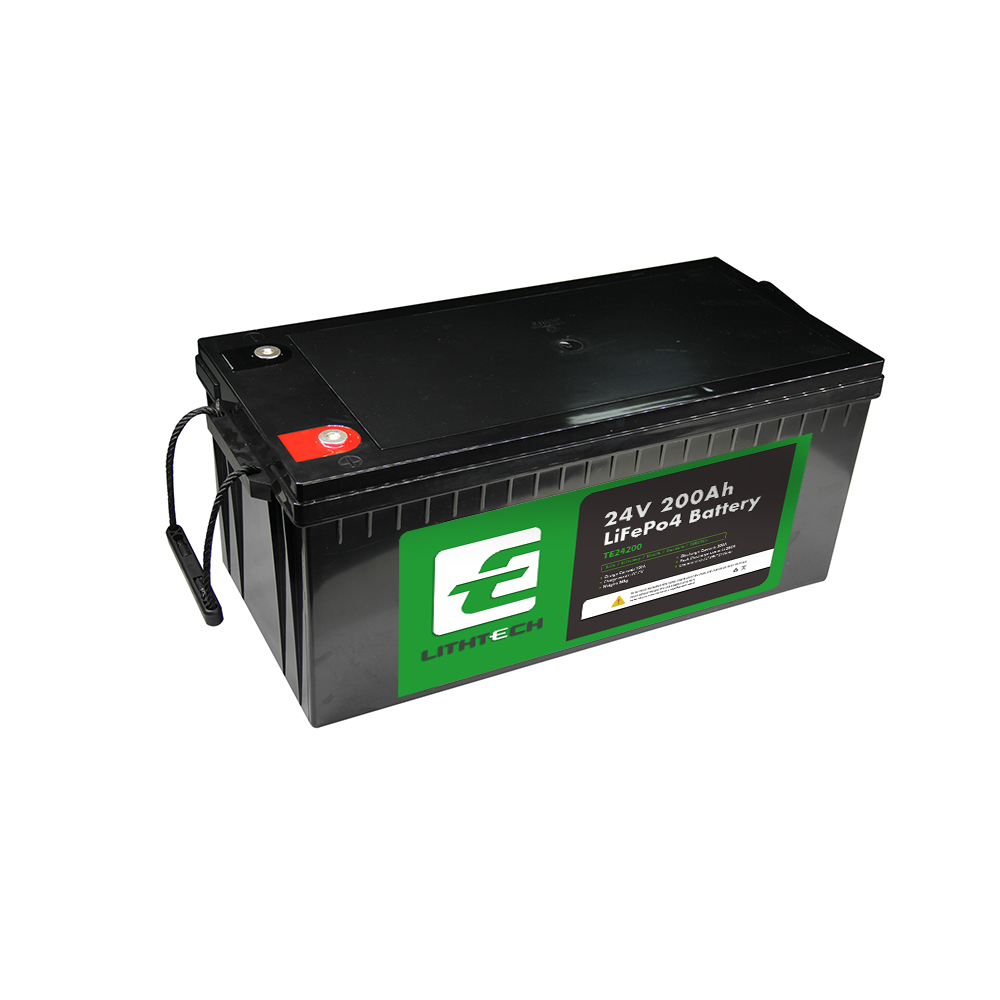 Lithtech TE24100 2kw Lithium Battery Ups Lithium Solar Battery LCD USB Deep Cycle Telecom 24v 100ah Lifepo4 Battery Pack 