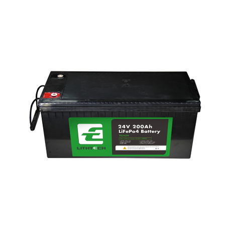 Lithtech TE24200 LiFePO4 Lithium Battery 24V 200Ah for Off-grid Solar Wind Power Storage